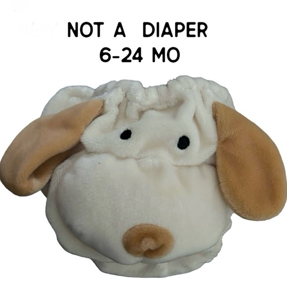 Not a Diaper! Cover pants 6-24 mo dog plush MESH LINING LIKE NEW - Picture 1 of 10